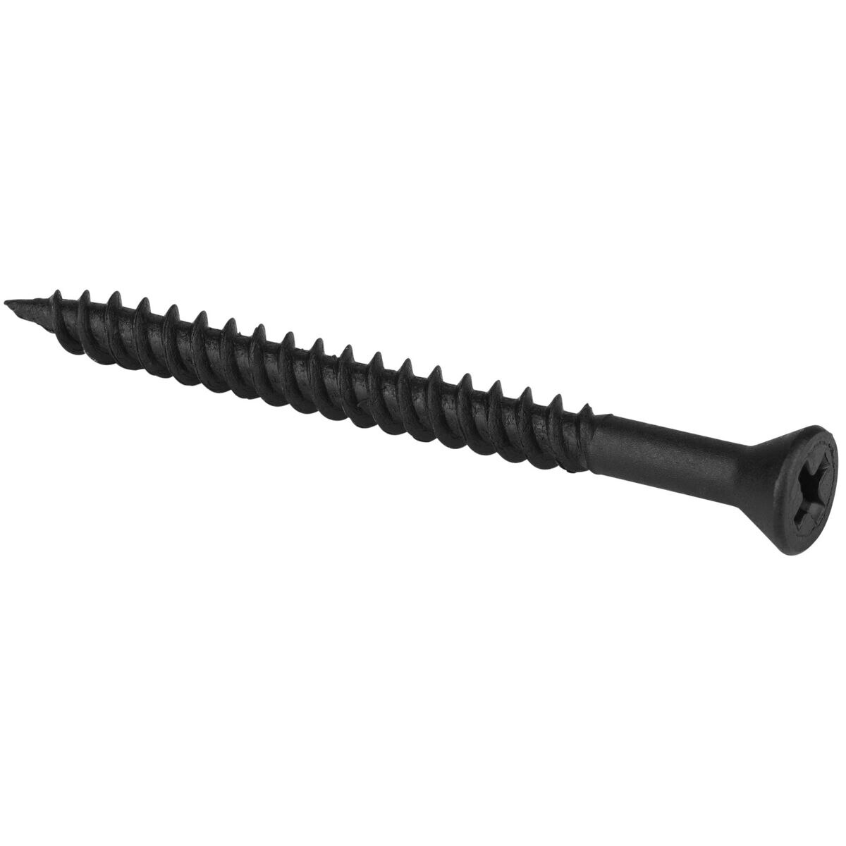 6 x 15/8" Trim Head Wood Screws Black 100 Pcs.